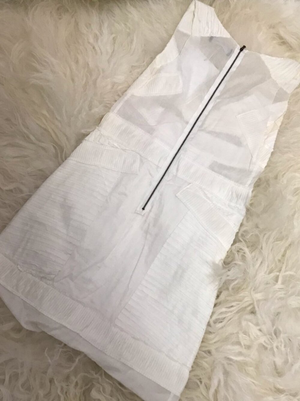DEREK LAM Pleated Mini Dress 1080 - Picture 2 of 7